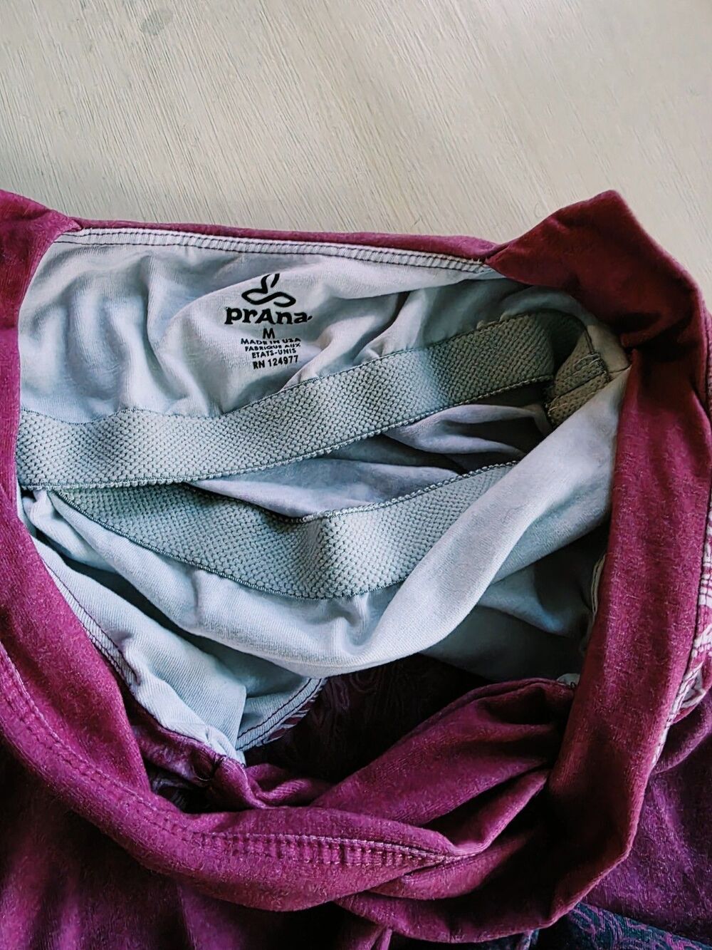 Two tops by prAna Crossback Built-in Tank Bra Pink and Green M - Picture 8 of 13